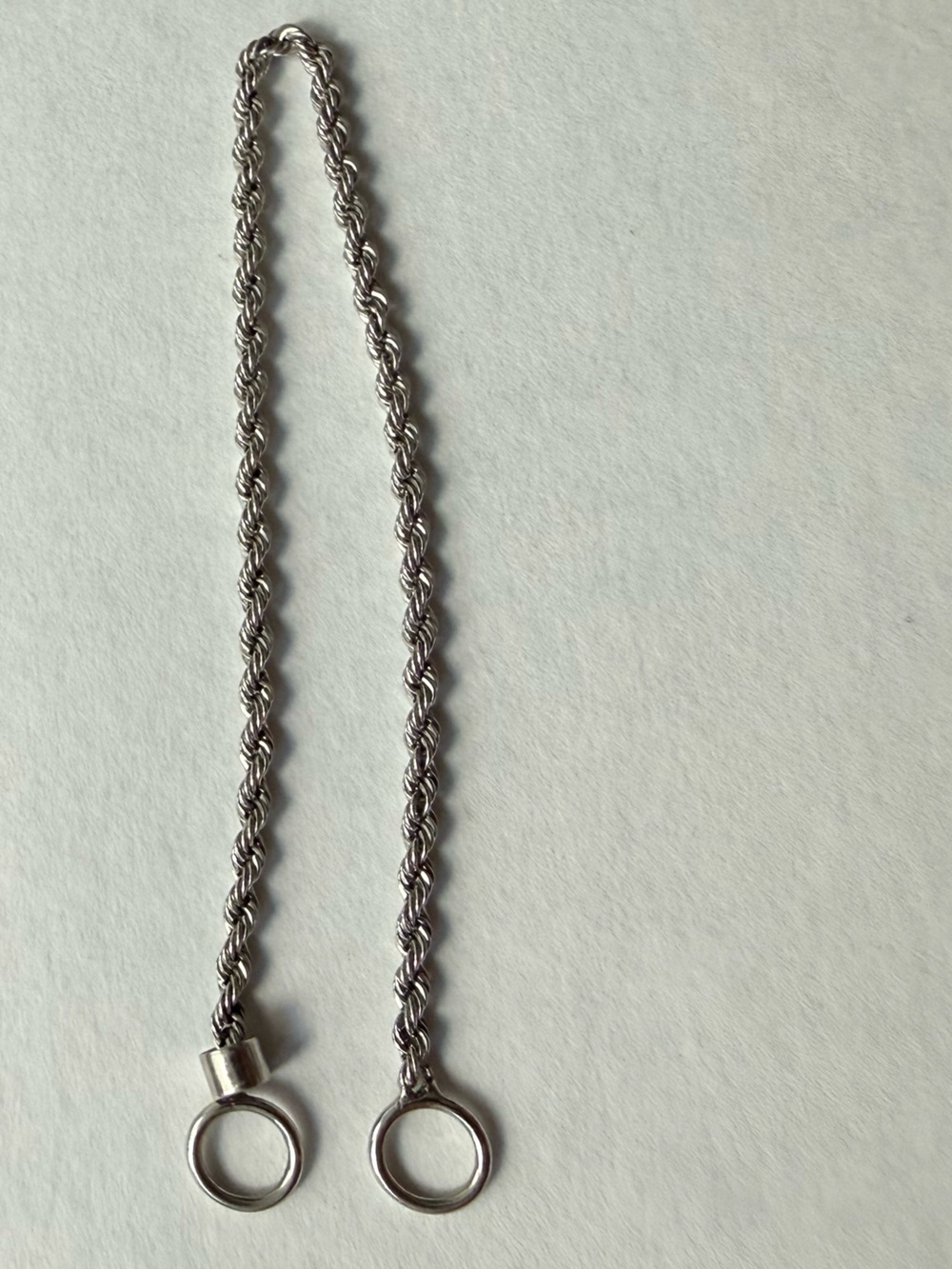Marla Aaron 6” platinum rope chain